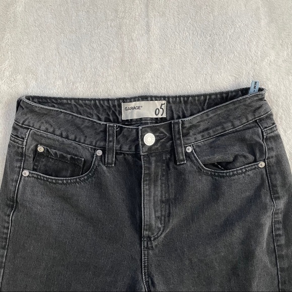 Garage Faded Black High Waisted Mom Jeans - Picture 2 of 3